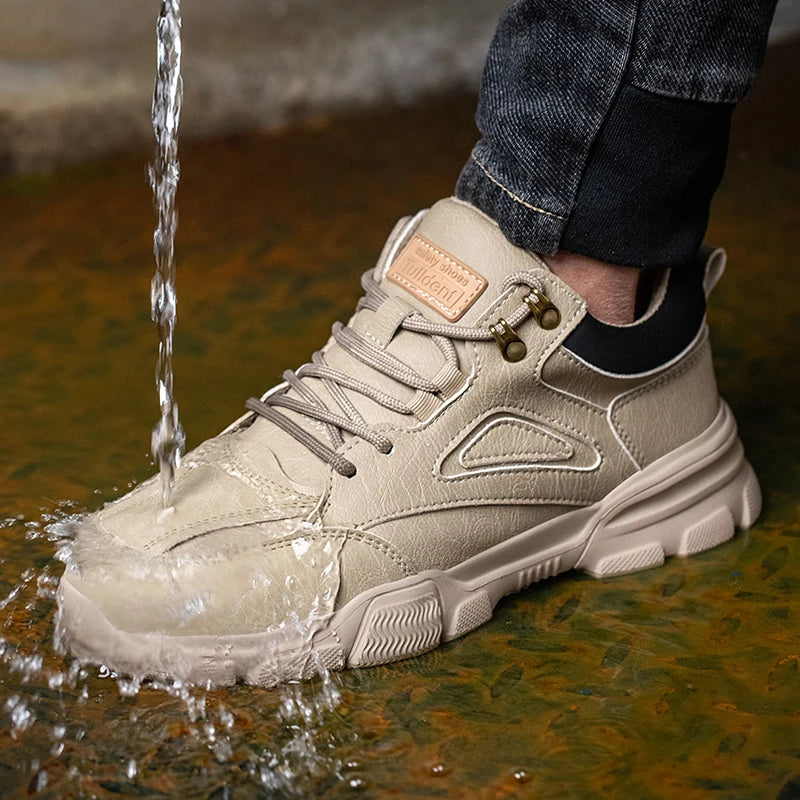 Safety Shoes Men Steel Toe Work Shoes Anti-smash Anti-puncture Indestructible Shoes Protective Boots Tactical Boots